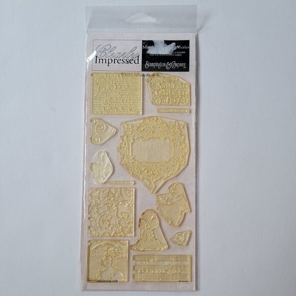 Yuletide Elements clear stamps by Clearly Impressed -Stampington & Company, new - Picture 1 of 9